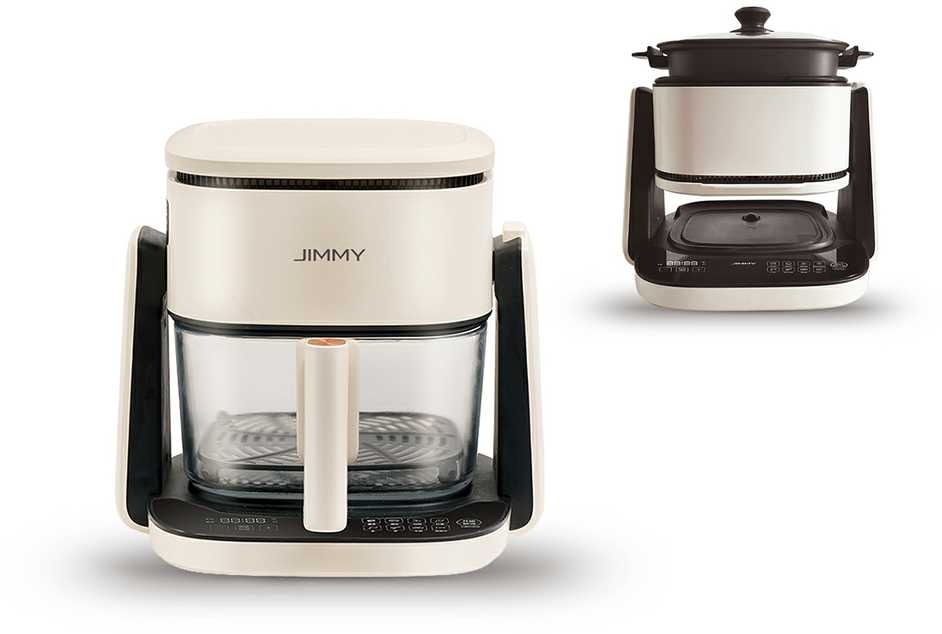 Karšto oro gruzdintuvė Jimmy AF3 + keptuvė | 1100 W | 4 L + 1 L