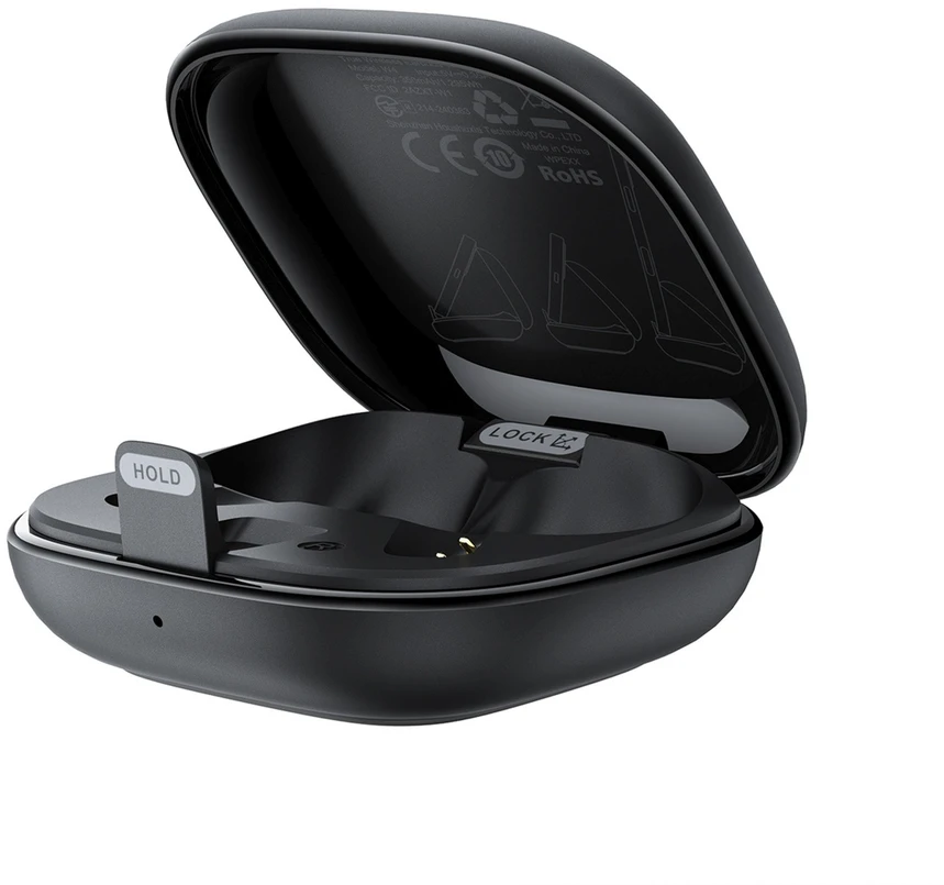 Acefast W4 TWS belaidės Įstatomos į ausis ausinės with phone stand function - juodas