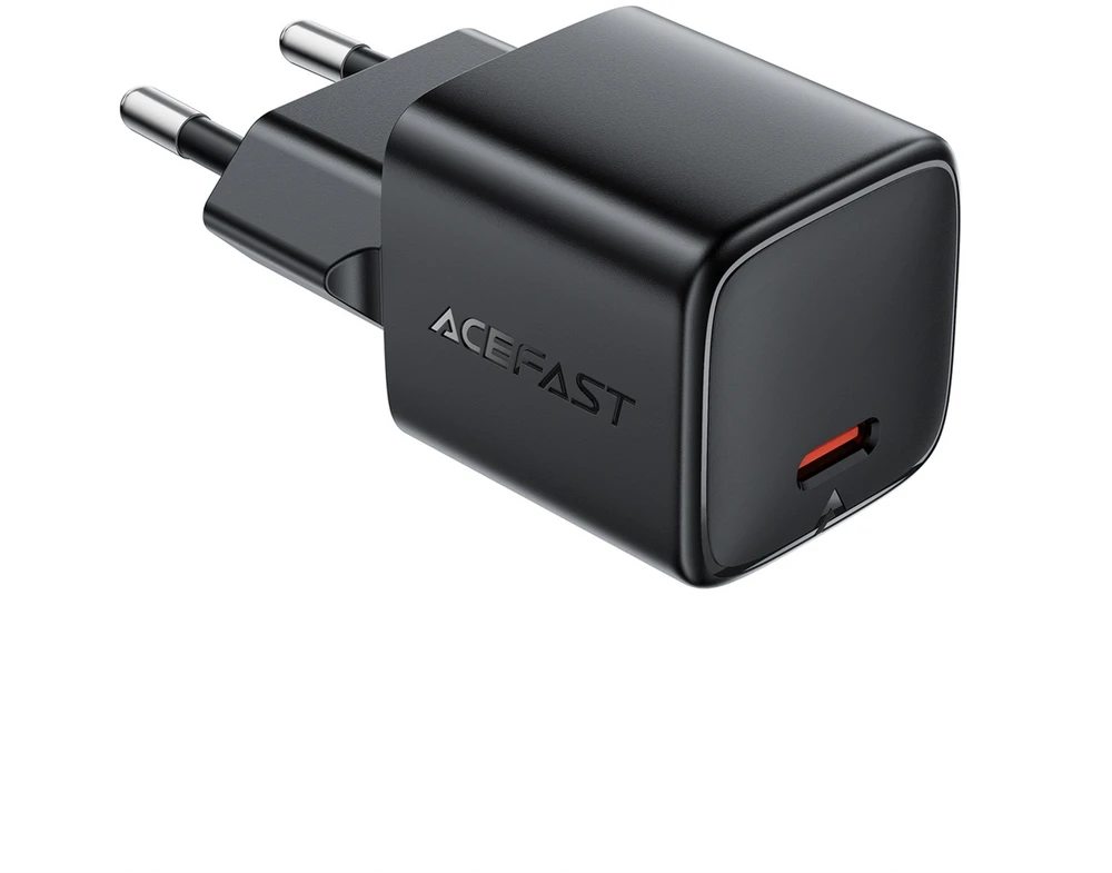 Acefast A117 GaN PD 20W USB-C sieninis įkroviklis - Juodas