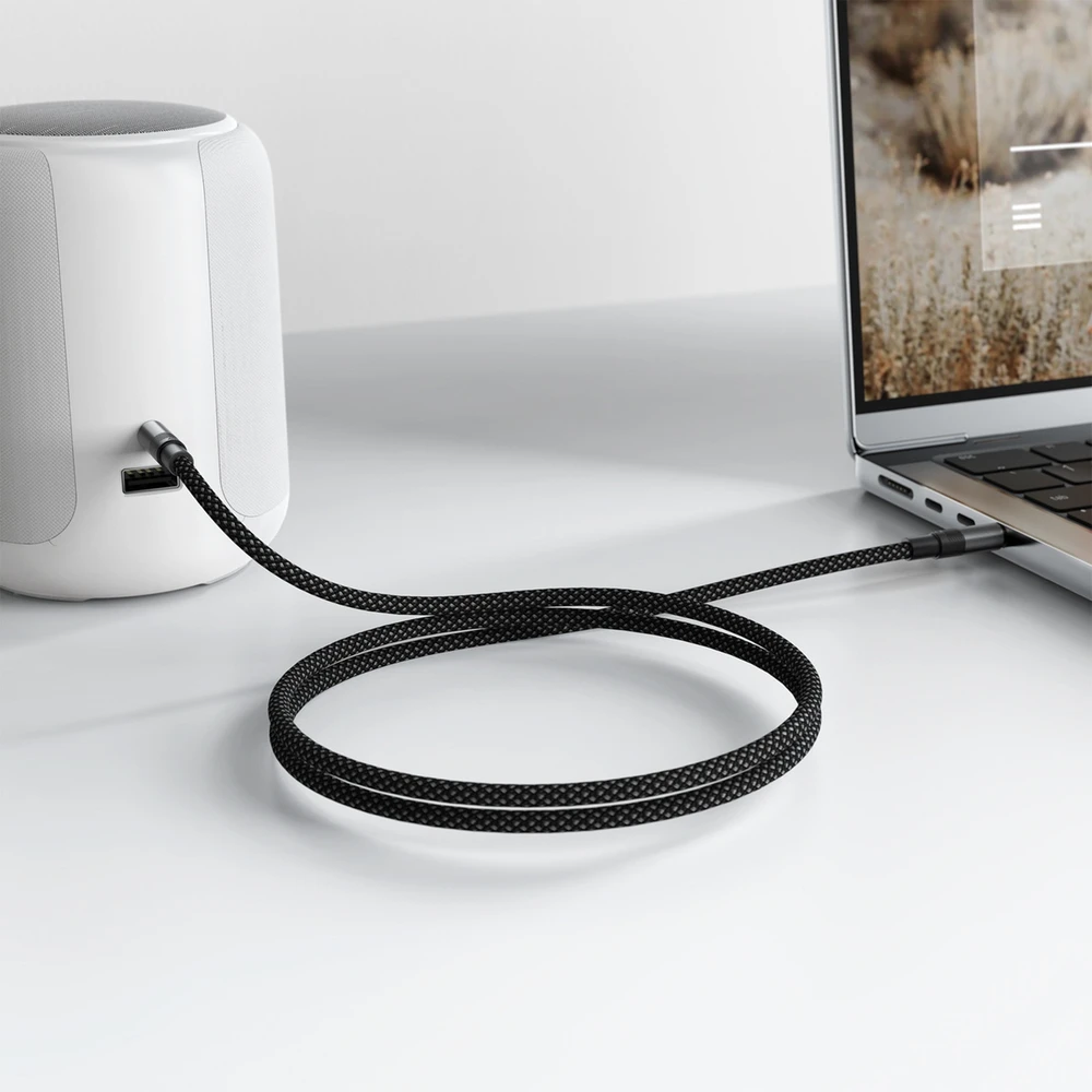 Acefast J10 AUX cable mini jack 3.5mm 1m - juodas