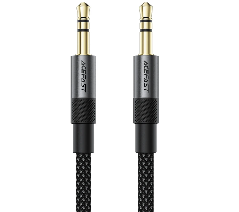 Acefast J10 AUX cable mini jack 3.5mm 1m - juodas