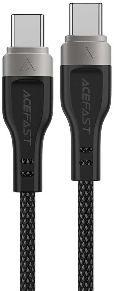 3in1 kabelis Acefast C11-03 USB-C - USB-C 480Mb/s 100W 1.2m - juodos spalvos