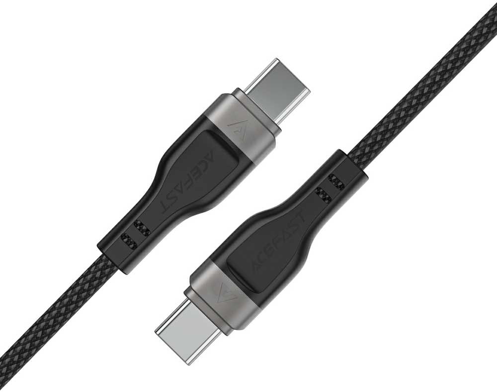3in1 kabelis Acefast C11-03 USB-C - USB-C 480Mb/s 100W 1.2m - juodos spalvos