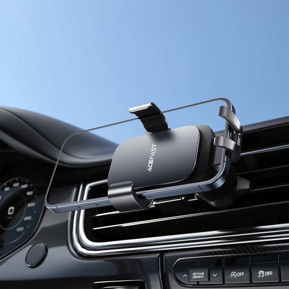 Acefast D59 „Gravity“ automobilio telefono laikiklis oro išleidimo angai – pilkas