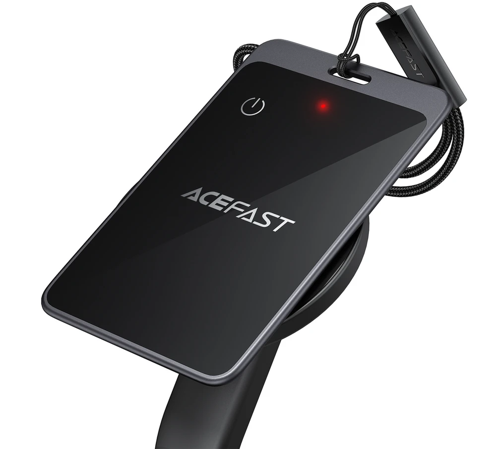 Acefast S3 metalinių kortelių pozicionavimo įtaisas, vienguba metalinė pilka