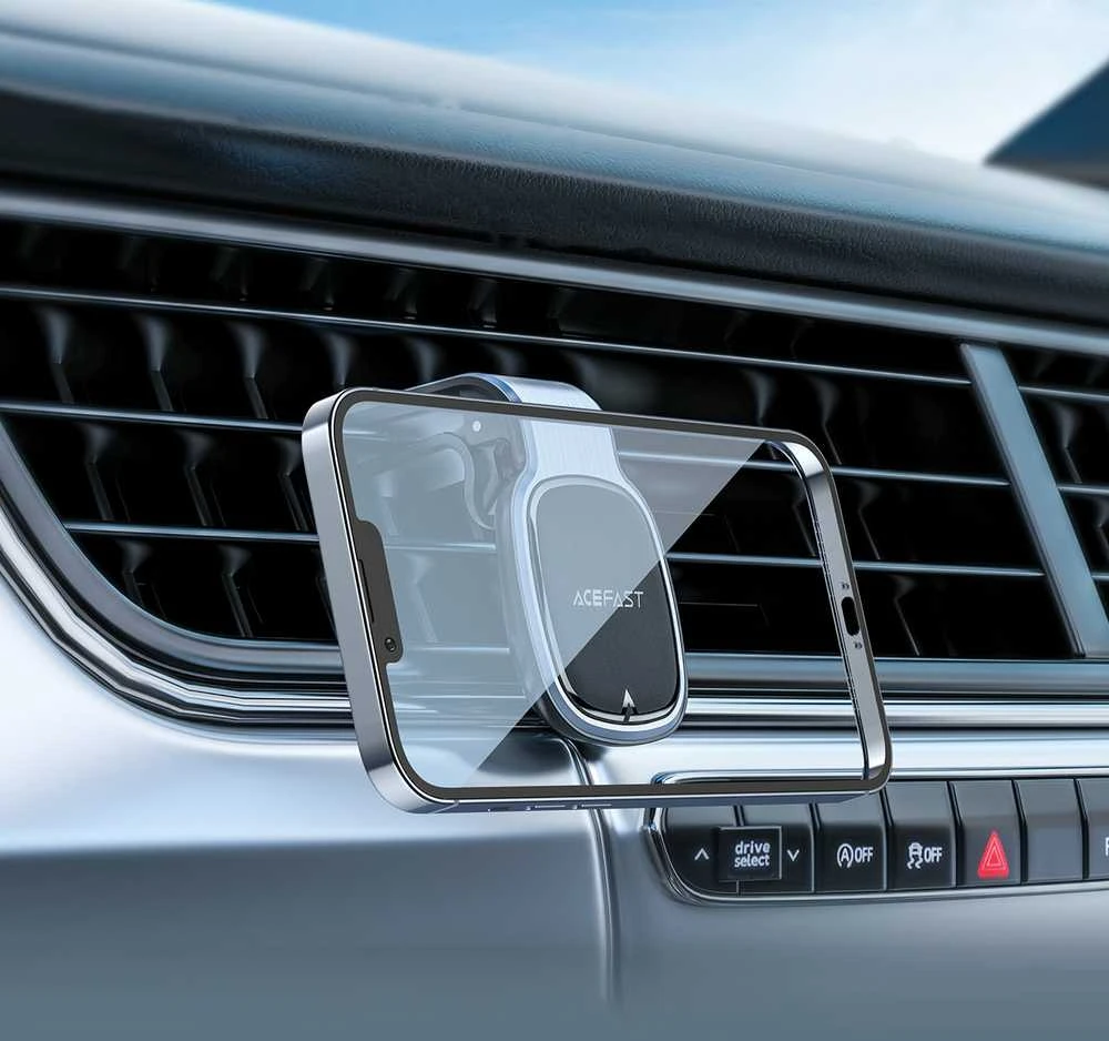 Automobilinis telefono laikiklis Acefast D16, tvirtinamas ant ventiliacijos grotelių, magnetinis