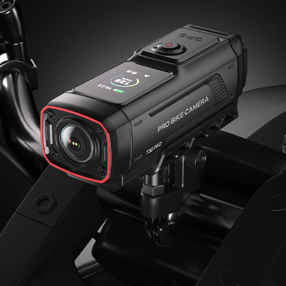 AKEEYO 730Pro 4K vaizdo įrašymo įrenginys motociklams ir motociklams – Juodas