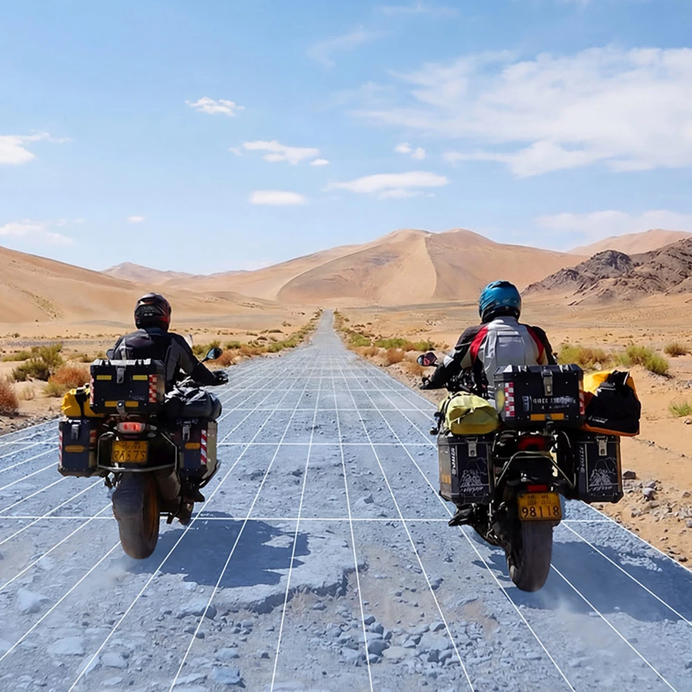 AKEEYO 730Pro 4K vaizdo įrašymo įrenginys motociklams ir motociklams – Juodas