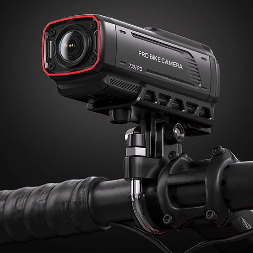 AKEEYO 730Pro 4K vaizdo įrašymo įrenginys motociklams ir motociklams – Juodas
