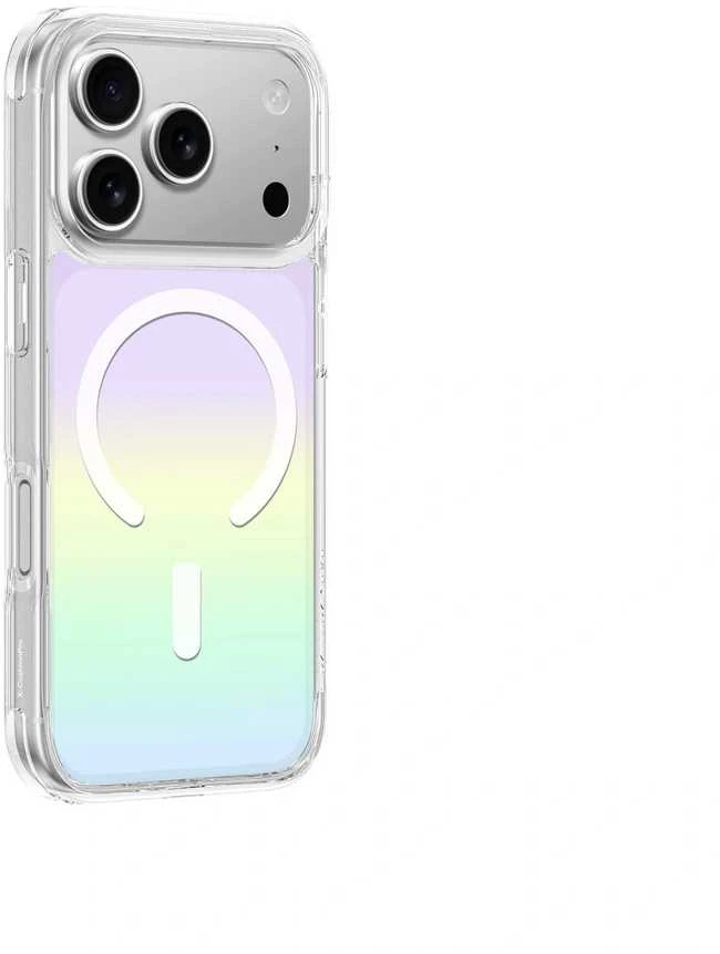 AmazingThing Minimal Mag dėklas skirtas Apple iPhone 17 Pro Max suderinamas su MagSafe rainbow – įvairiaspalvis