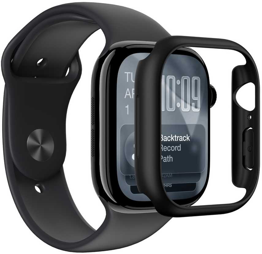 AmazingThing Minimal Protective dėklas skirtas Apple Watch Series 11 46mm – Juodas