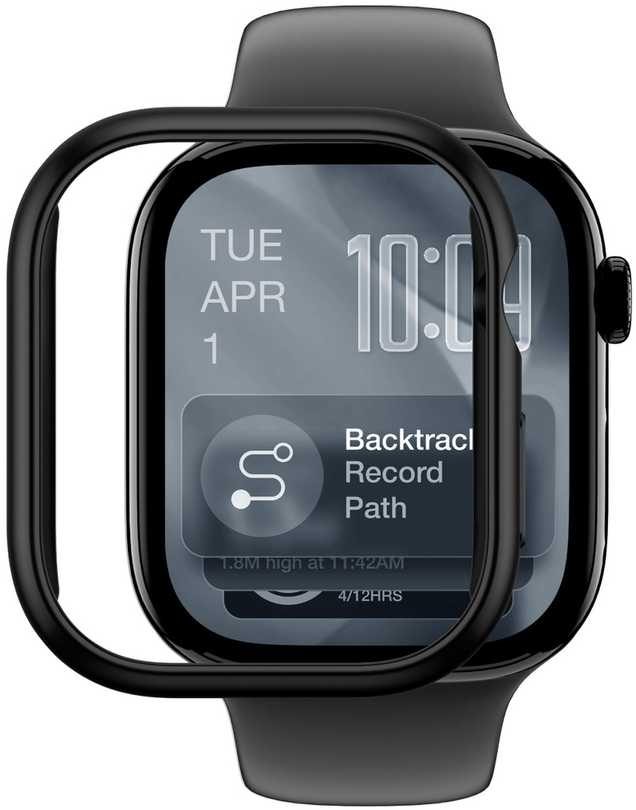 AmazingThing Minimal Protective dėklas skirtas Apple Watch Series 11 46mm – Juodas
