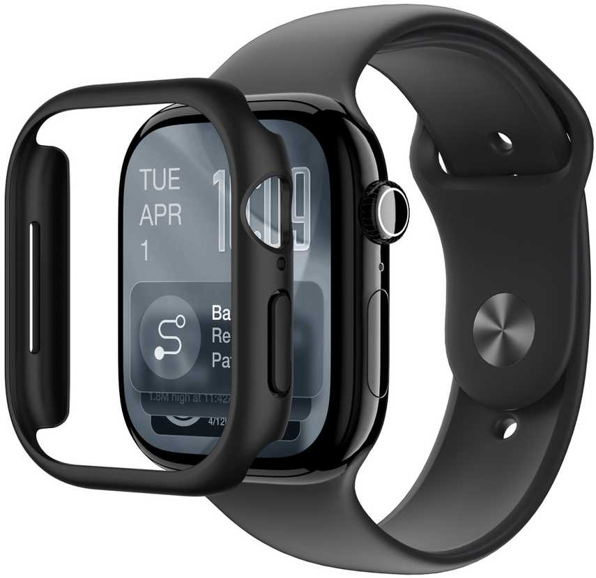 AmazingThing Minimal Protective dėklas skirtas Apple Watch Series 11 46mm – Juodas