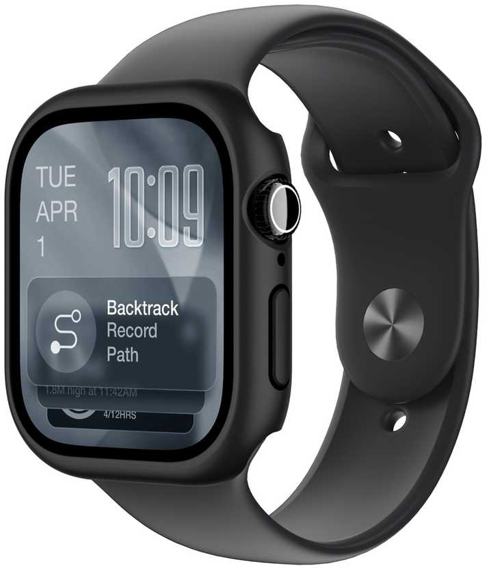 AmazingThing Minimal Protective dėklas skirtas Apple Watch Series 11 46mm – Juodas
