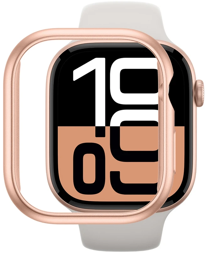 „AmazingThing“ minimalaus dizaino dėklas, skirtas „Apple Watch 46 mm“ – rožinio aukso spalvos