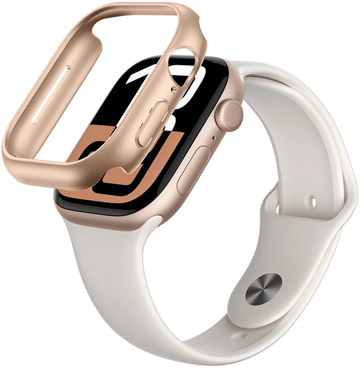 „AmazingThing“ minimalaus dizaino dėklas, skirtas „Apple Watch 46 mm“ – rožinio aukso spalvos