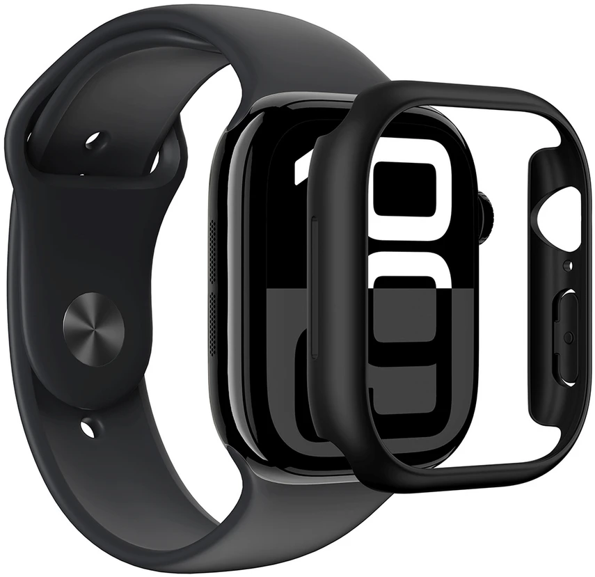AmazingThing Minimal dėklas skirta Apple Watch 46mm – juodos spalvos