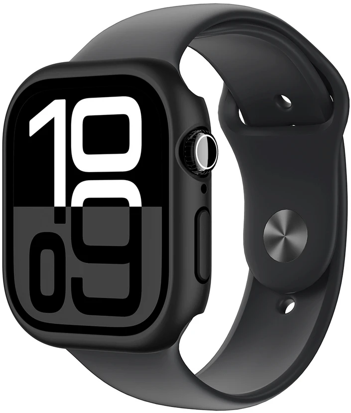 AmazingThing Minimal dėklas skirta Apple Watch 46mm – juodos spalvos