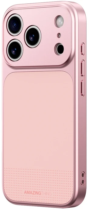 „AmazingThing Minimal Mag“ visiškai uždengtas dėklas, skirtas „iPhone 17 Pro Max“ - Rožinė