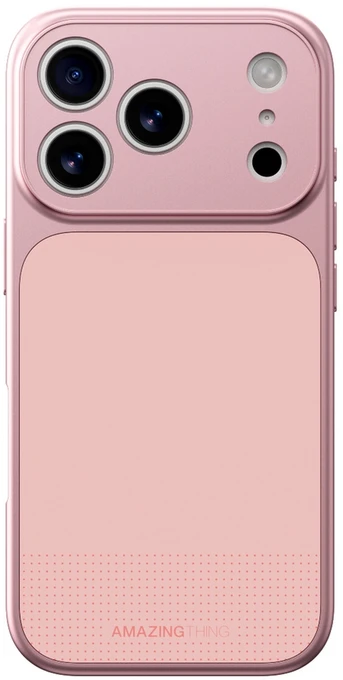 „AmazingThing Minimal Mag“ visiškai uždengtas dėklas, skirtas „iPhone 17 Pro Max“ - Rožinė
