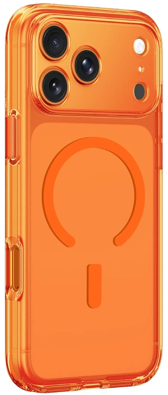 „AmazingThing“ minimalaus dydžio dėklas su magnetiniu objektyvu, skirtas „iPhone 17 Pro“ – oranžinis