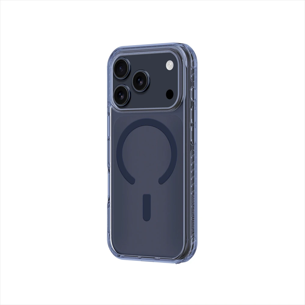 AmazingThing Titan Pro dėklas skirtas Apple iPhone 17 Pro Max suderinamas su MagSafe – mėlynos spalvos