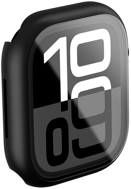 AmazingThing Radix Glass dėklas skirta Watch 42mm – juodos spalvos