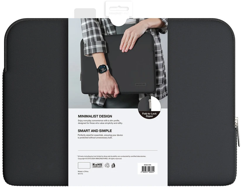 AmazingThing Krepšys na laptopa do MacBook Neo 13'' Minimal BasicBag - juoda