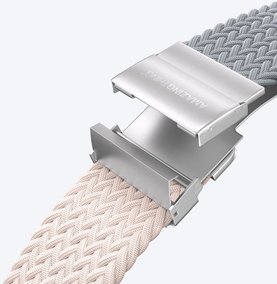 AmazingThing Blend Band Apple Watch 42mm 2 vnt. – Rožinė-pilkos spalvos/rožinės spalvos