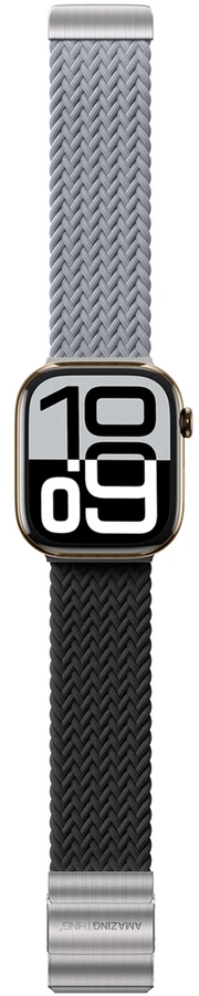 Set of 2 AmazingThing Blend Band for Watch 45/46/49mm – Pilkas-Juodas/Pilkas