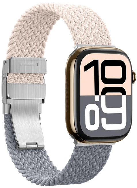 AmazingThing Blend Band Apple Watch 42mm 2 vnt. – Rožinė-pilkos spalvos/rožinės spalvos