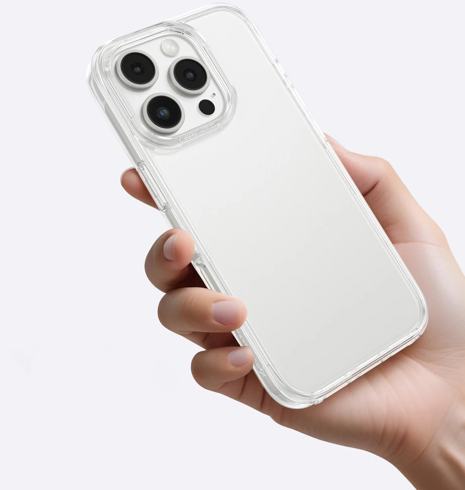 AmazingThing Minimal dėklas skirtas Apple iPhone 16 Pro silikoninis dėklas – skaidrus