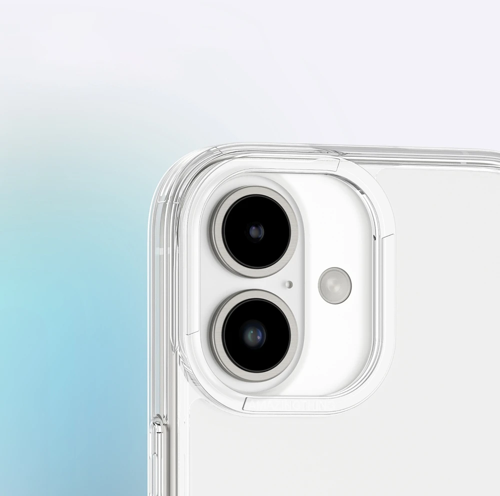 AmazingThing Minimal dėklas skirtas Apple iPhone 16 Plus silikoninis dėklas – skaidrus