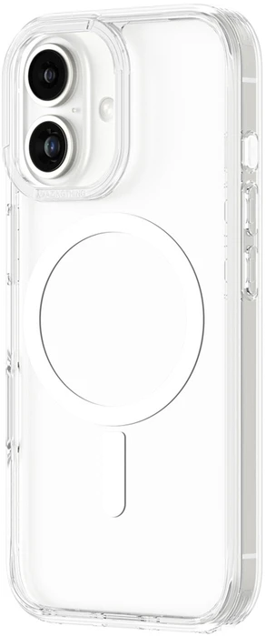 AmazingThing Minimal Mag dėklas su Magnetic Ring skirtas Apple iPhone 16 – skaidrus