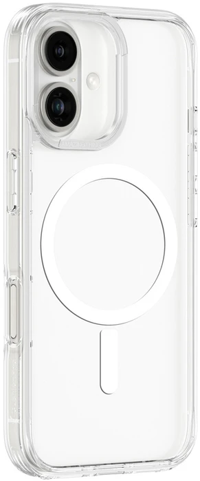 AmazingThing Minimal Mag dėklas su Magnetic Ring skirtas Apple iPhone 16 – skaidrus