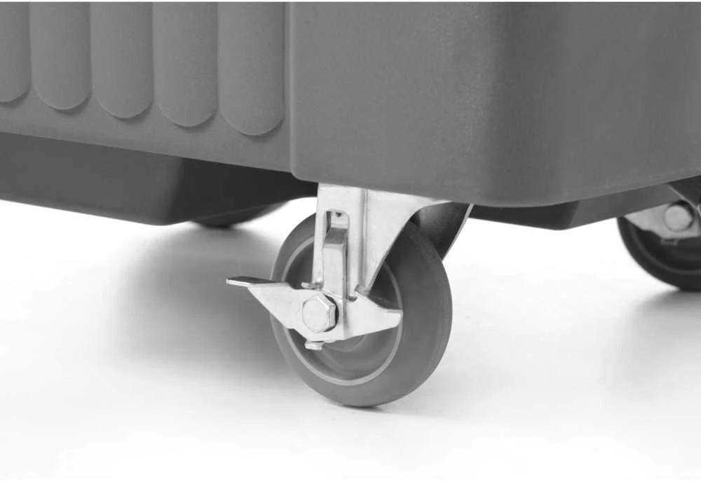 Amer Box Termoizoliuotas termosas ledui transportuoti, mobilus ant ratų, talpa 110L