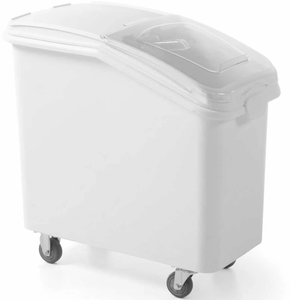 Amer Box Maitinimo vežimėlio konteineris biriems produktams, cukrui, kruopoms, ryžiams, ant ratų, 81 l - Hendi 877913