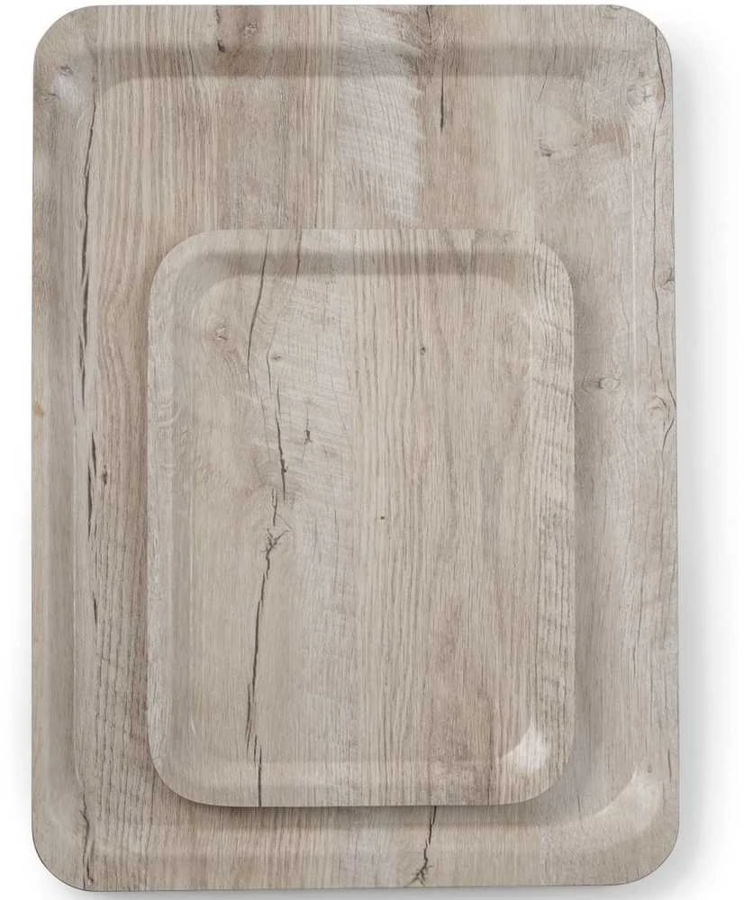 Amer Box Stačiakampis neslystantis serviravimo padėklas 240x340 mm - šviesios medienos