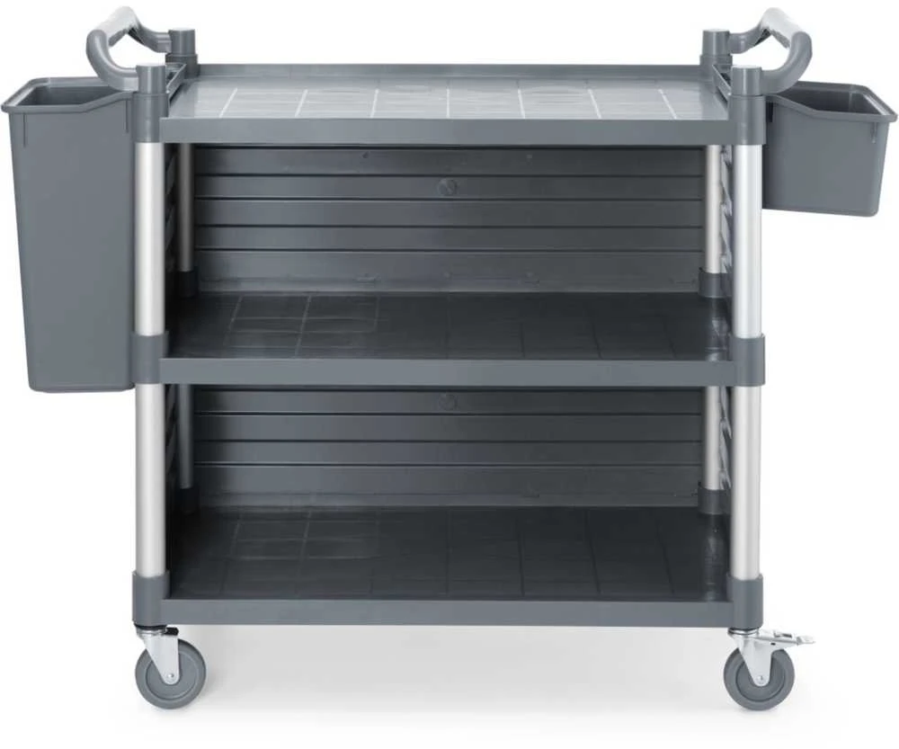 Amer Box Padavėjo aptarnavimo vežimėlis su šoninėmis panelėmis iki 150 kg, 3 lentynų, 842x486 mm