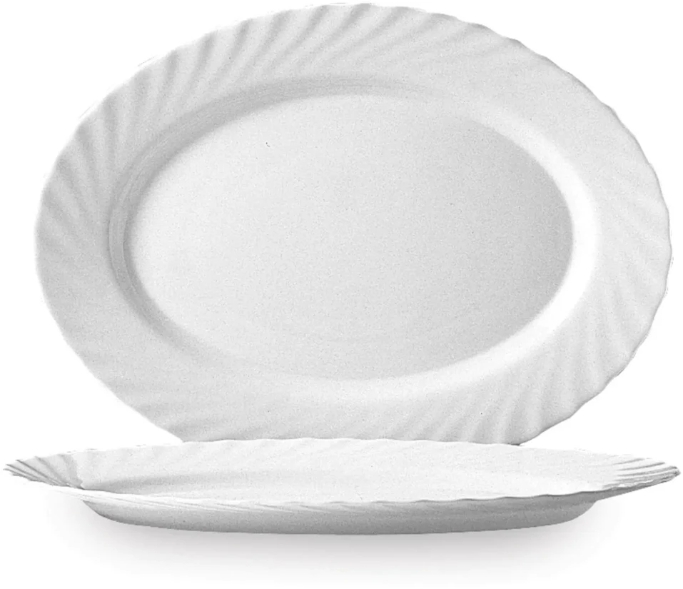 Arcoroc TRIANON ovali lėkštė 290x214x22mm 4 vnt. rinkinys - Arcoroc D6891