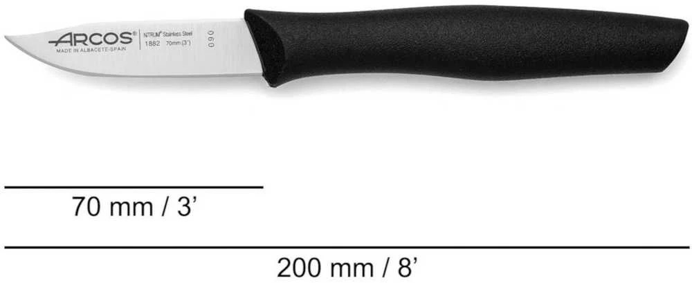 Arcos Peilis daržovėms ir vaisiams lupti, skustukas NOVA, ilgis 70/182 mm