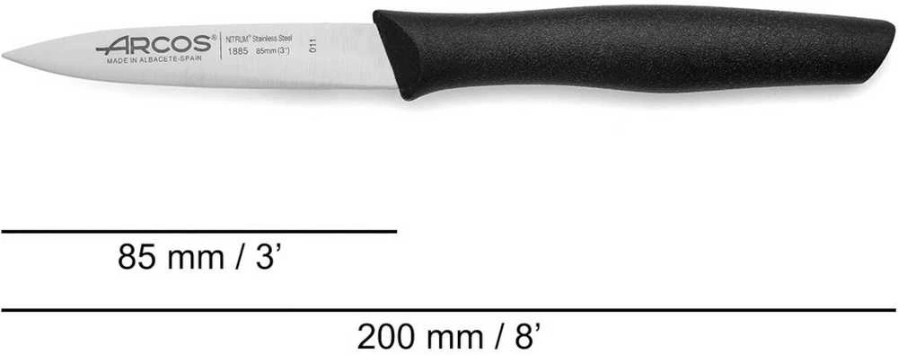 Arcos NOVA smailus peilis daržovėms ir vaisiams lupti, ilgis 85/200 mm