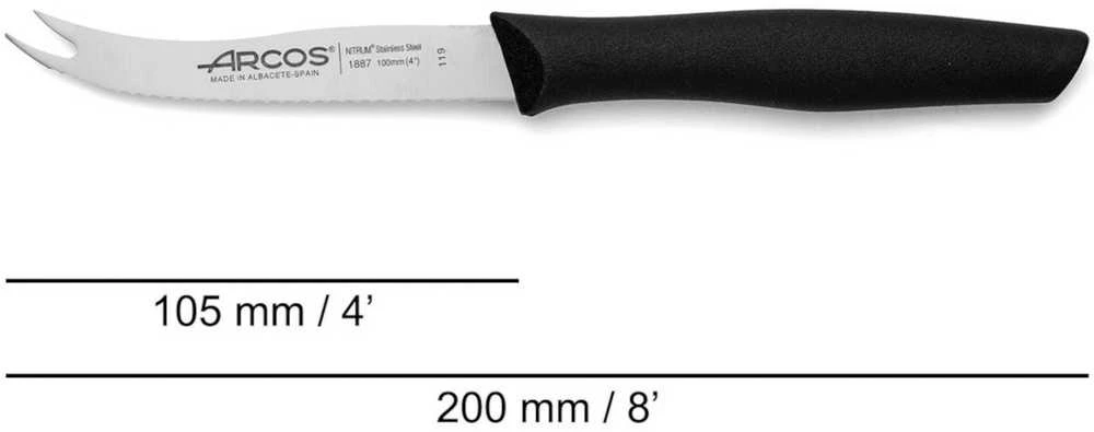 Arcos NOVA dantytas sūrio peilis, ilgis 105 mm