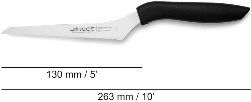 Arcos Universalus lenktas virtuvinis peilis NIZA, ilgis 130/265 mm