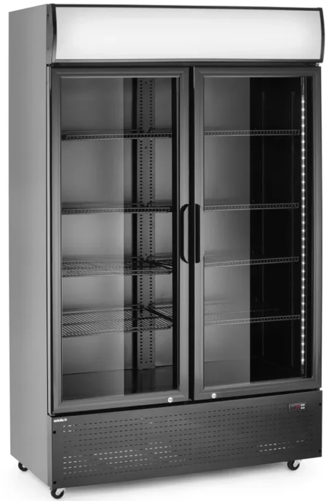 Arktic 2 durų baro šaldytuvas su apšviestu skydeliu 512 l 510 W