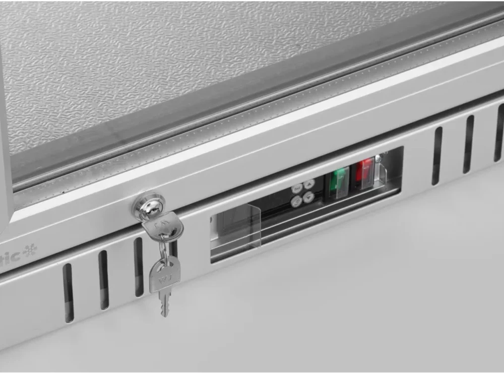 Arktic Po stalviršiu montuojamas barinis šaldytuvas, 1 durų, LED, 75 l, 120 W, 53x50x84 cm - sidabro spalvos