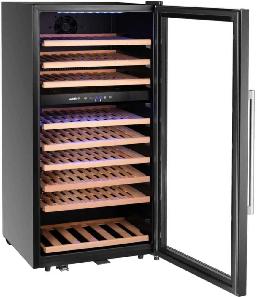 Šaldytuvas Arktic 2 zonų vyno aušintuvas 91 buteliui, 230 l, 569x595x1215 mm