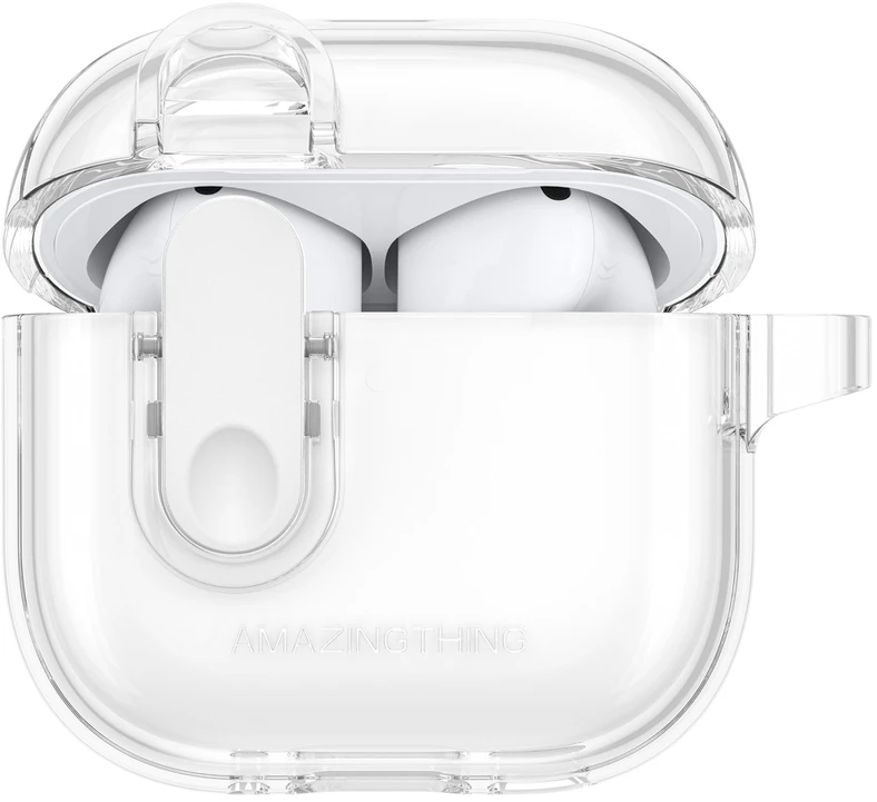 AmazingThing Minimal dėklas skirtas AirPods 4 – skaidrus