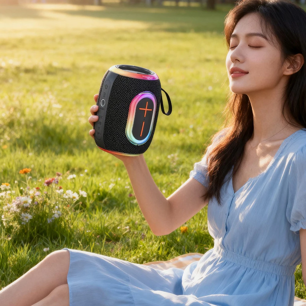 Ausinės Dudao Y22 Belaidės Speaker with RGB Backlight Bluetooth 5.3 - Juodas