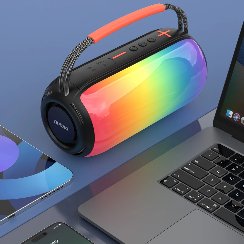 Ausinės Dudao Y21 Belaidės Speaker with RGB Backlight Bluetooth 5.3 - Juodas